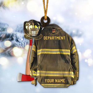 Firefighter Armor - Personalized Firefighter Ornament