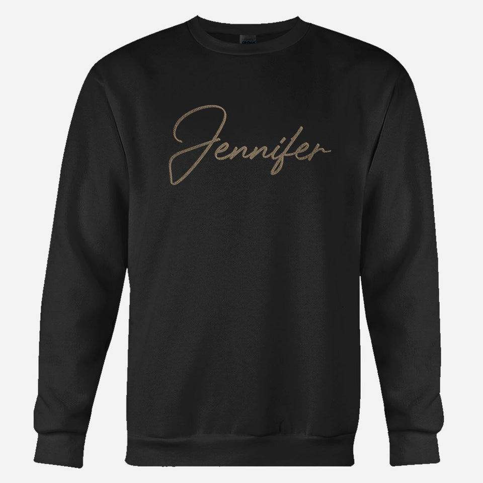 Custom Name - Personalized Grandpa Embroidered Sweater