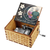 I Love You - Gift for mom, daughter, son, granddaughter, grandson, grandma - Personalized Hand Crank Music Box