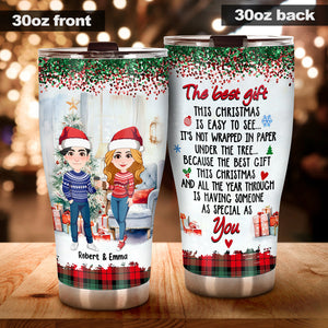 The Best Gift This Christmas - Personalized Couple Tumbler