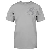 Custom Line Art - Personalized Dog Embroidered T-shirt