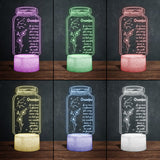 If I Had A Star Birth Flower Zodiac Sign - Gift for mom, grandma, daughter, wife, girlfriend, dad, grandpa, boyfriend, husband - Personalized Shaped Plaque Light Base