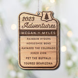 Favorite Adventure - Personalized Travelling Ornament