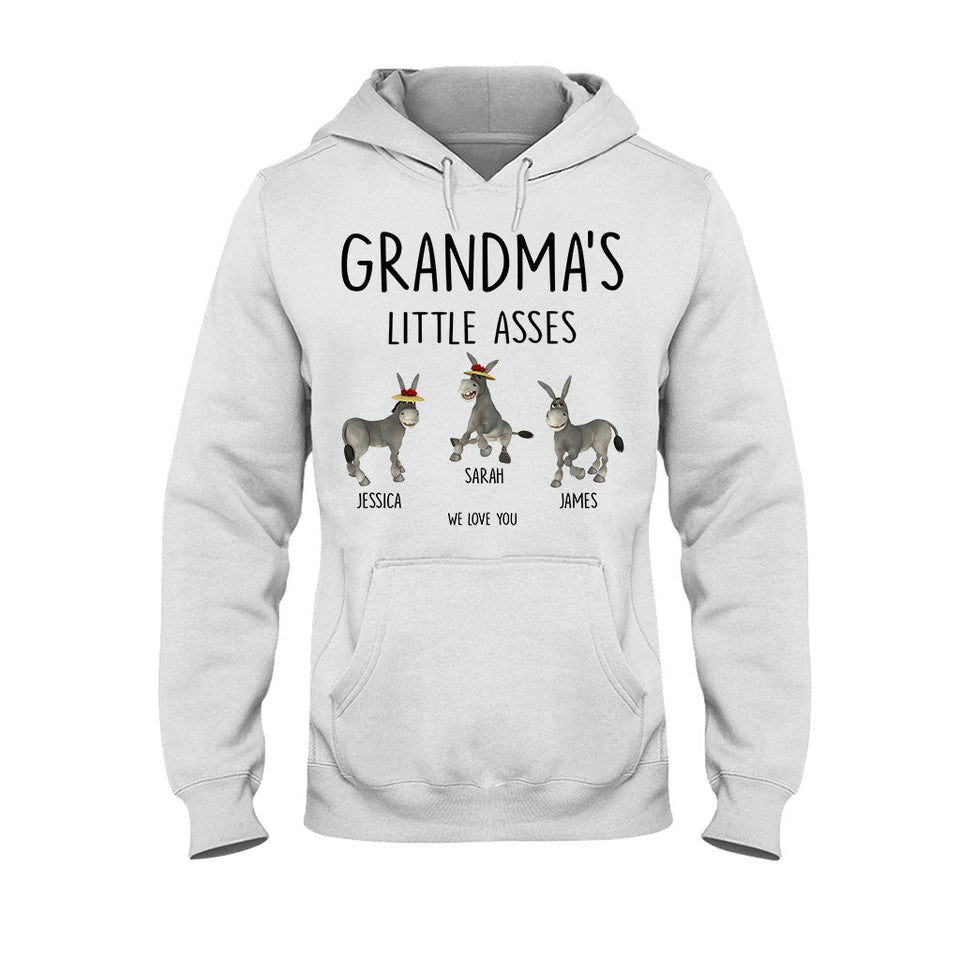 Little Asses - Gift for dad, grandpa, mom, uncle, aunt, grandma - Personalized T-shirt And Hoodie