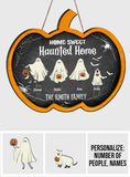 Home Sweet Haunted Home - Personalized Family Wood Sign