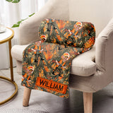 Photo Inserted Hunter - Personalized Hunting Blanket