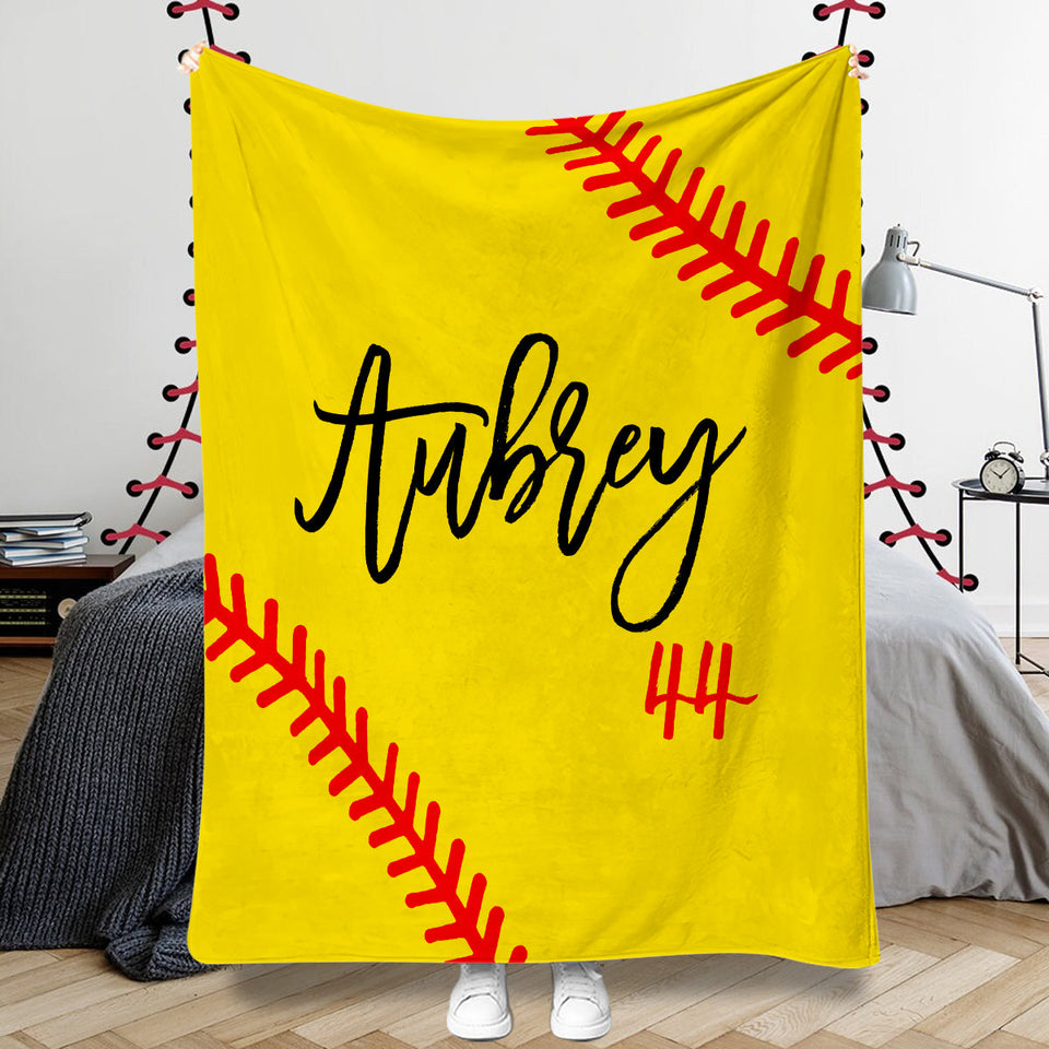 Softball Lovers - Personalized Softball Blanket