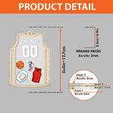 Funny Basketball Ornament - Personalized Basketball 3 Layered Shaker Ornament