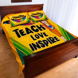 Teach Love Inspire - Personalized Teacher Bedding Set