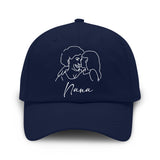 Custom Photo - Personalized Grandma Embroidered Classic Cap