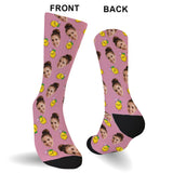 Funny Icon Pattern - Personalized Mother Socks