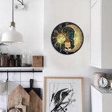 Live By The Sun Love By The Moon - Personalized Witch Wall Clock