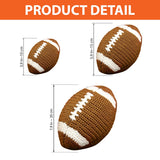 Knitted American Football Ball - Football Hand Knitted Doll