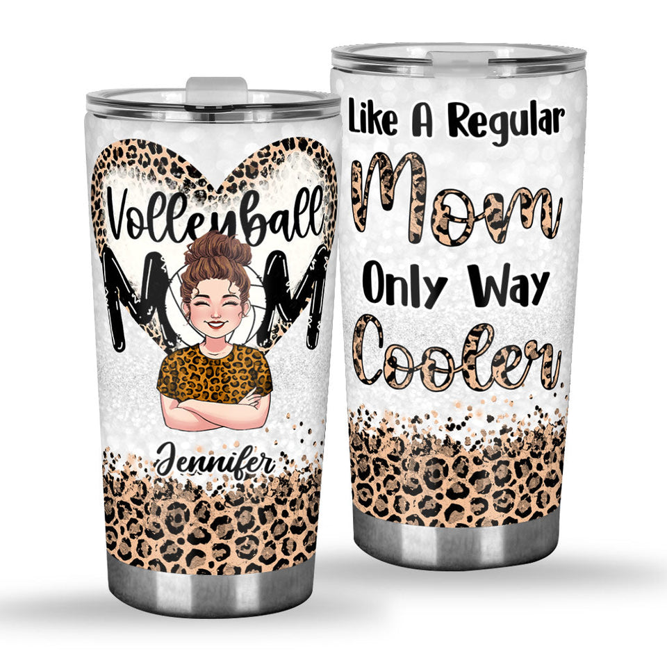 Volleyball Mom - Personalized Volleyball Tumbler