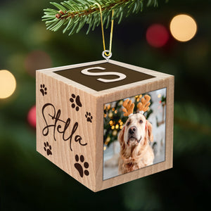 Merry Woofmas Meowy Christmas Block Ornament - Gift for dog lovers, cat lover - Personalized Block Ornament