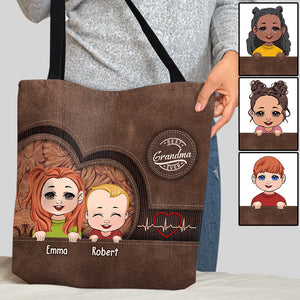 Best Grandma/ Mom Ever Personalized Tote - Gift for grandma, mom, mom, aunt - Personalized Tote Bag