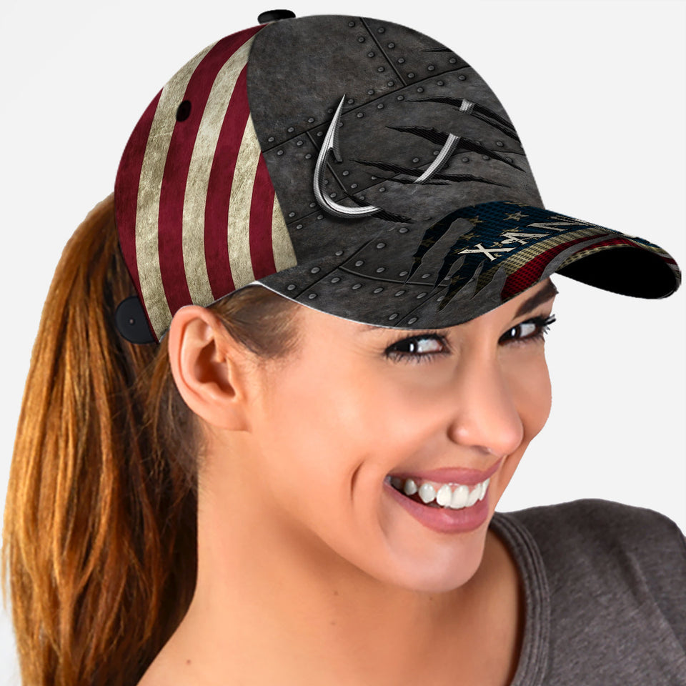 Fishing Hook Cool Design - Personalized Fishing Classic Cap