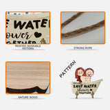 Save Water Shower Together - Personalized Couple Wood Sign