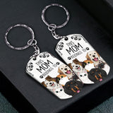 This Human Belongs To - Dog gift for cat lover - Personalized Stainless Steel Keychain