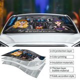 Buckle Up Buttercup - Personalized Witch Car Sunshade