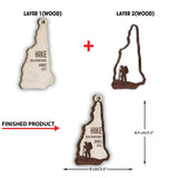 Hiking Team - Personalized Hiking 2 Layered Piece Ornament