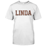 Custom Name - Personalized Bestie Embroidered T-shirt