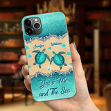 Salty Lil' Beach - Personalized Turtle Phone Case