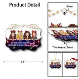 We're Like A Small Gang - Personalized Bestie Transparent Ornament
