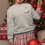 Little Ghost Ice Coffee - Personalized Halloween Ugly Sweater
