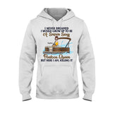 Pontoon Queen - Personalized Pontoon T-shirt & Hoodie