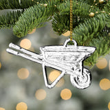 Gardening Equipment - Personalized Gardening Shaped Aluminium Ornament (Print On Both Side)