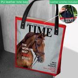 Magazine Covers - Personalized Horse Tote Bag
