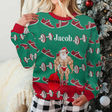 Gains - Personalized Fitness Ugly Sweater