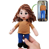 Hand Knitted Doll For Your Bestie - Personalized Bestie Hand Knitted Doll