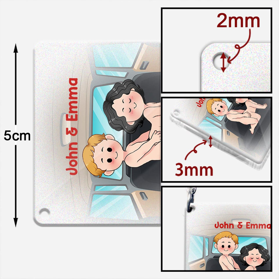 Drive Safe - Personalized Couple Keychain