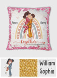 Together Is My Favorite Place To Be - gift for husband, wife, girlfriend, boyfriend - Personalized Sequin Pillow Cover