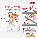 Favorite Song Scannable QR Code - Personalized Couple Keychain
