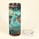 Turtle Lovers - Personalized Turtle Skinny Tumbler