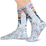 I Survived Nursing School - Personalized Nurse Socks