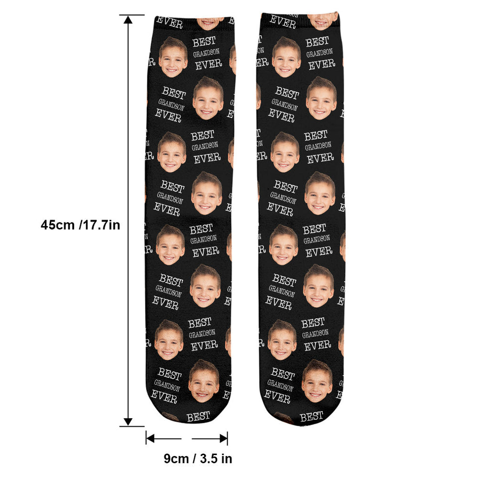 Custom Face - Personalized grandson Socks