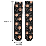 Custom Face - Personalized grandson Socks