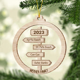 Favorite Adventure - Personalized Travelling Ornament