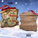 Dear Santa - Personalized Fishing Ornament