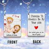 I Just Want You To Be Happy - Couple gift for husband, wife, boyfriend, girlfriend - Personalized Keychain
