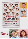 Grandma's Kitchen Grandkids Welcome Parents Tolerated - Gift for grandma - Personalized Towel