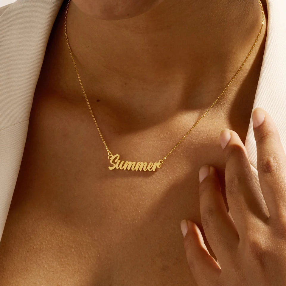 Custom Name - Personalized Family Name Necklace