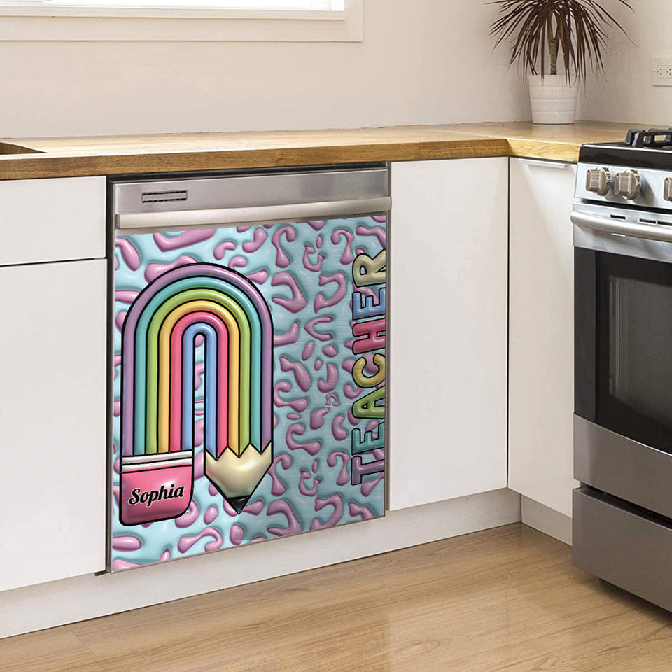 Teacher Life - Personalized Teacher Dishwasher Cover