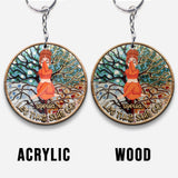 Let That Shit Go - Personalized Yoga Keychain