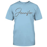 Custom Name - Personalized granddaughter Embroidered T-shirt