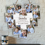 Family The People You Live For - Personalized Family Custom Shaped Wood Sign